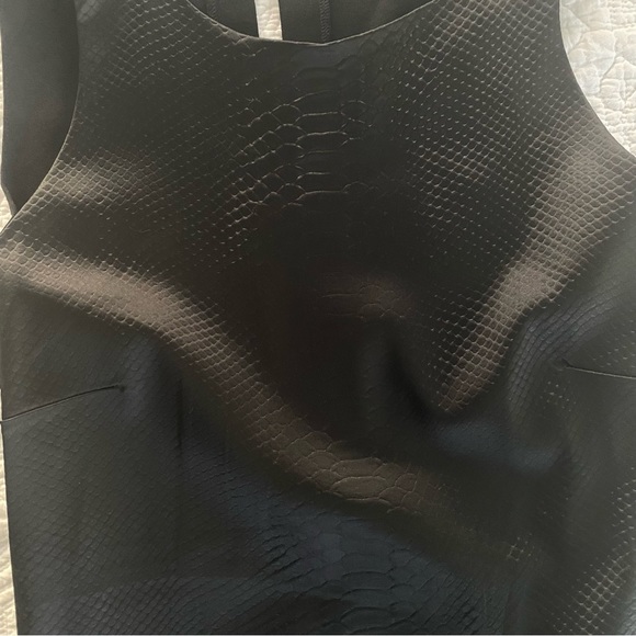 Maje Bodycon Reptile Embossed Dress 38 - Picture 4 of 6